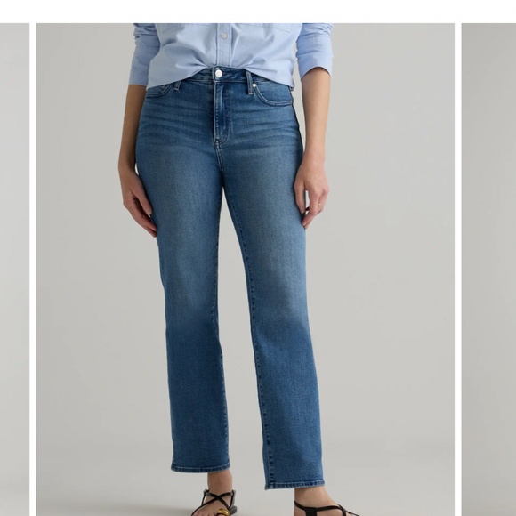 Quince Bella Stretch Straight Jeans - Picture 1 of 8